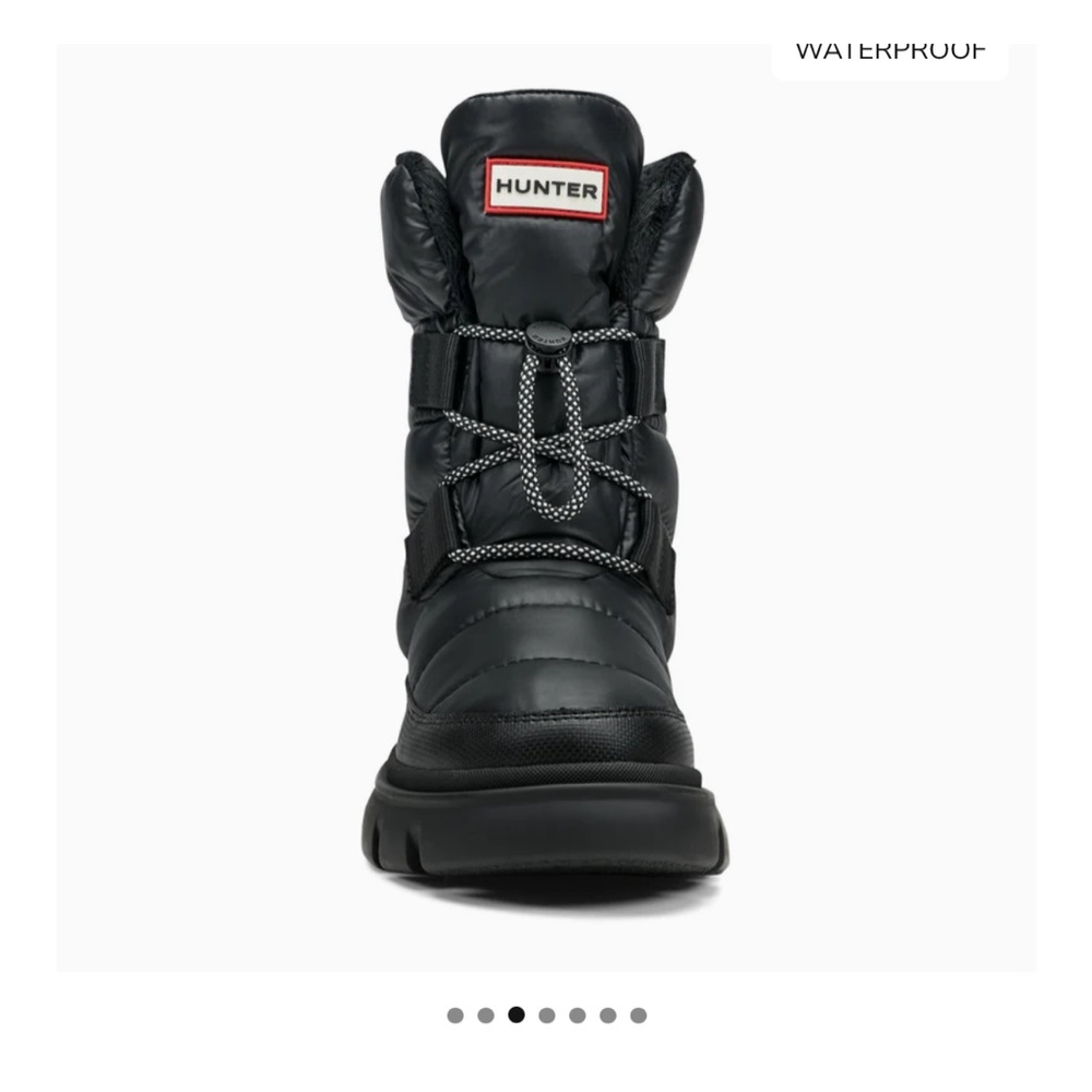 Hunter Black Moon Lug Sole waterproof